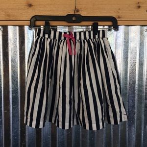 Hanna Andersson navy blue striped skirt